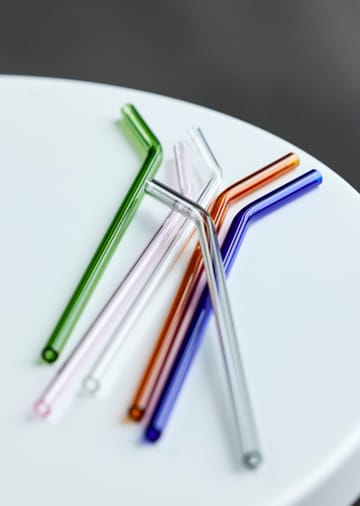 Lyngby Glas rietjes 21,5 cm 6-pack - Transparant - Lyngby Glas