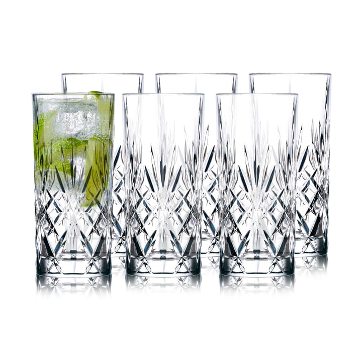 Melodia highballglas 36 cl 6-pack - Kristal - Lyngby Glas