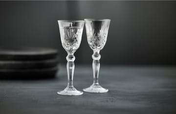Melodia schnapsglas op voet 5 cl 4-pack - Clear - Lyngby Glas
