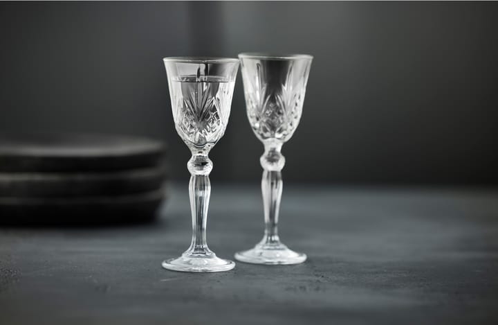 Melodia schnapsglas op voet 5 cl 4-pack, Clear Lyngby Glas