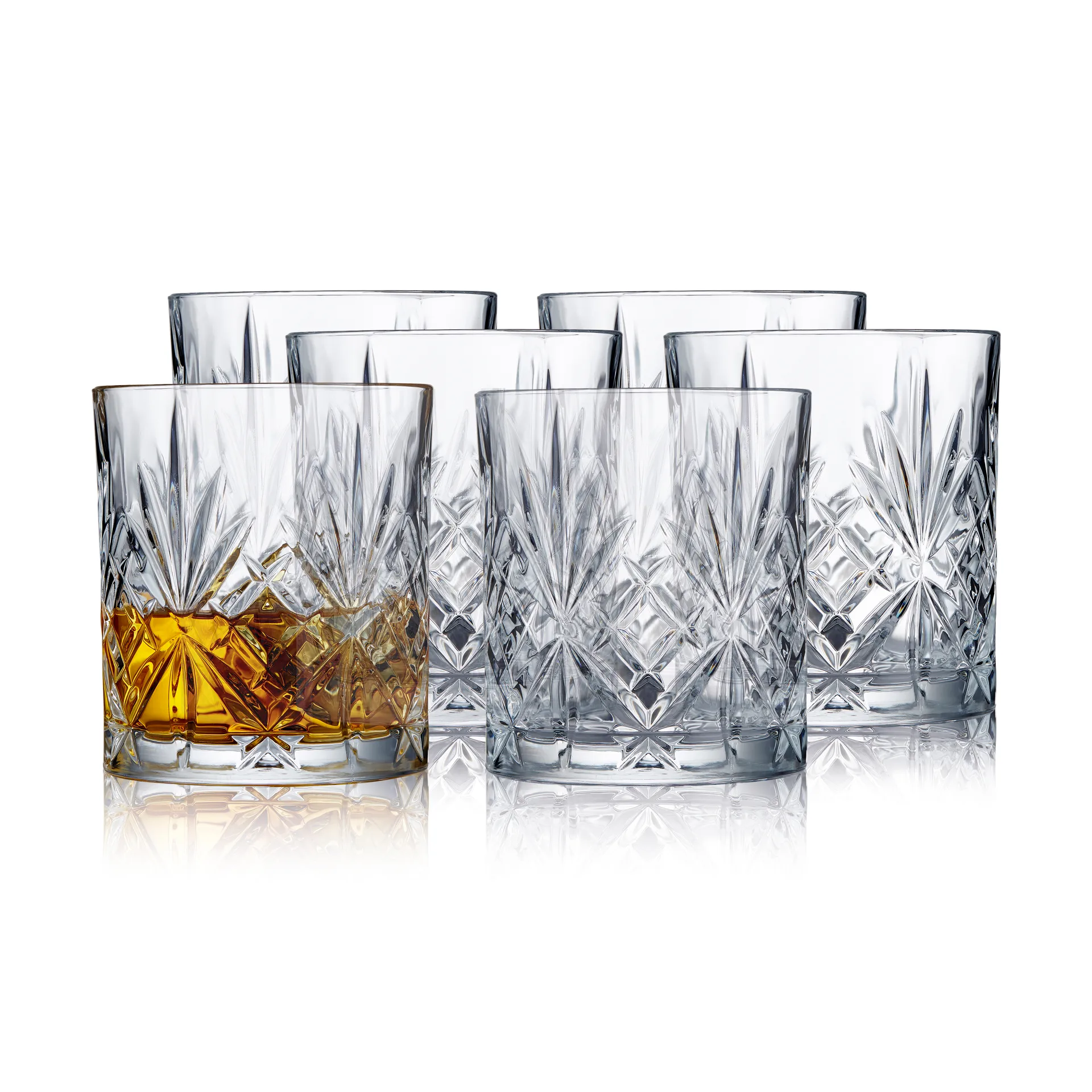 Melodia whiskyglas 31 cl 6-pack, Kristal Lyngby Glas