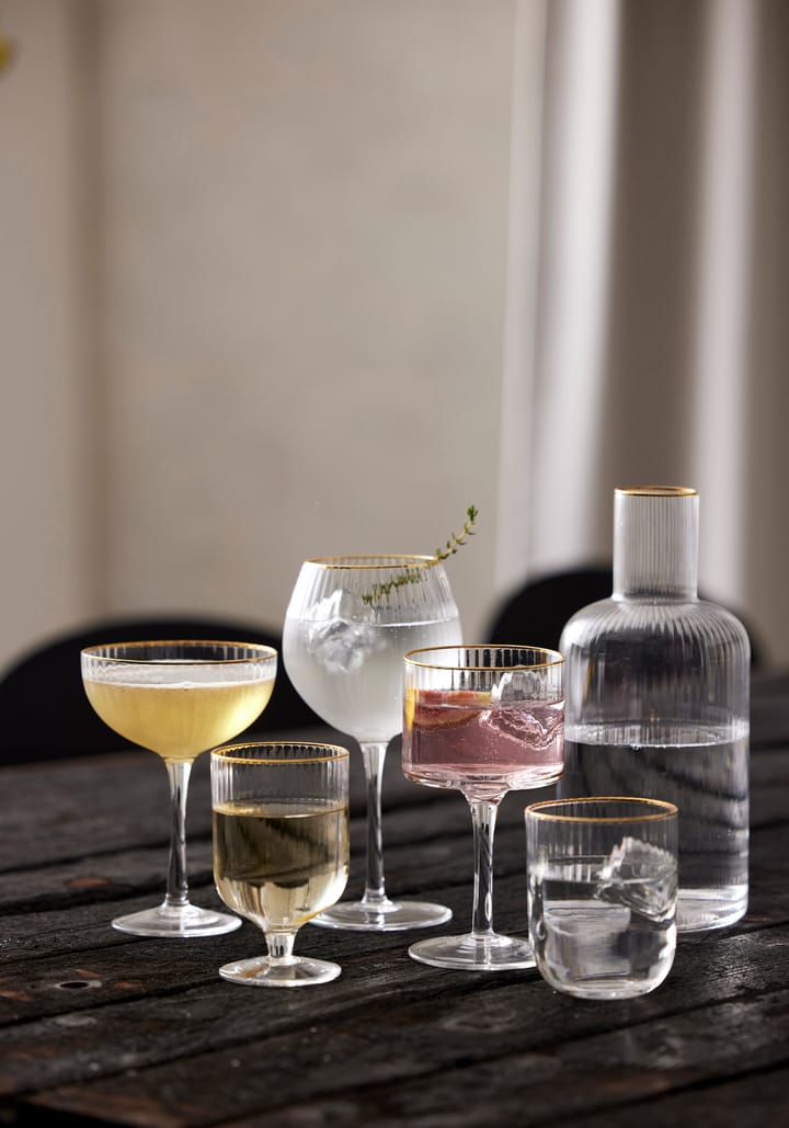 Palermo Gold cocktailglas 31,5 cl 4-pack, Transparant-goud Lyngby Glas