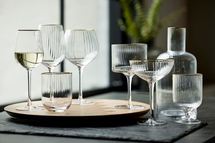 Palermo Gold karaf 1,5 l, Transparant-goud Lyngby Glas