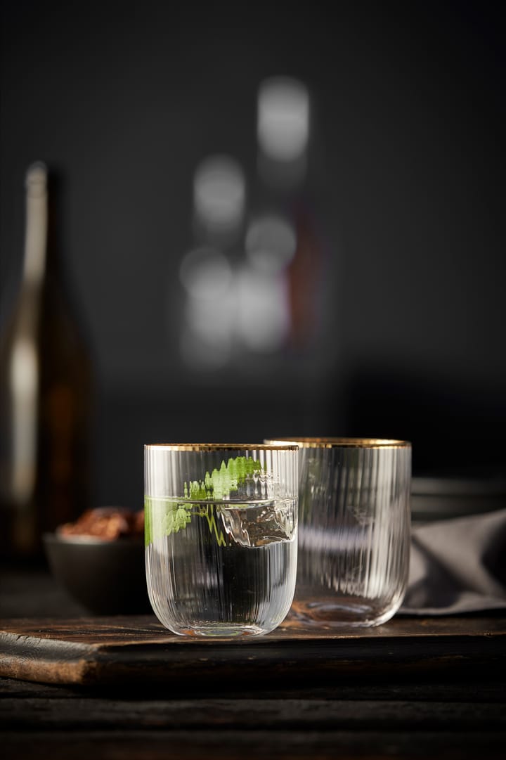 Palermo Gold tumblerglas 35 cl 4-pack, Transparant-goud Lyngby Glas