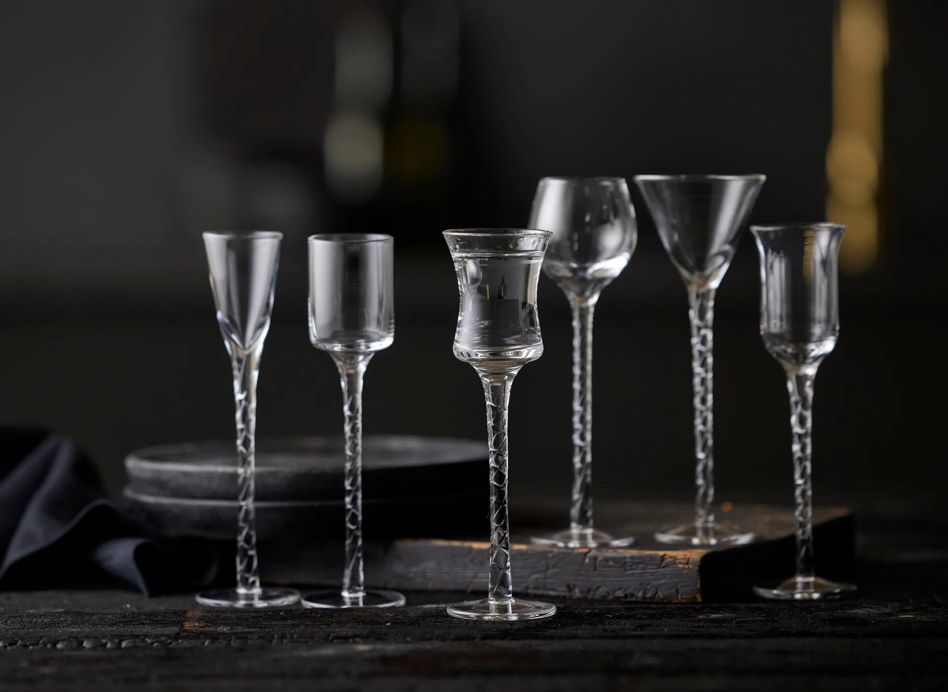 Rom borrelglas 2,5-5 cl 6-delig, Transparant Lyngby Glas