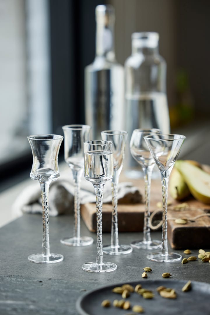 Rom borrelglas 2,5-5 cl 6-delig, Transparant Lyngby Glas