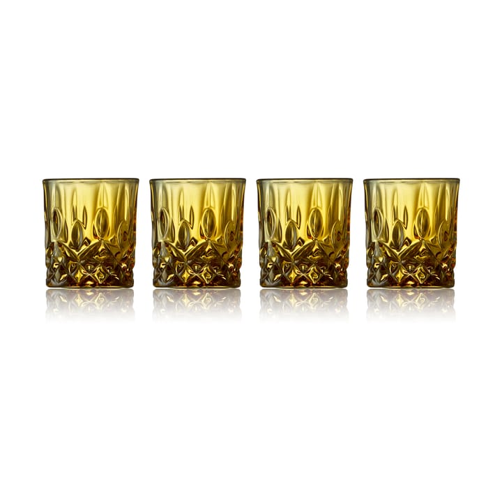 Sorrento shotglazen 4 cl 4-pack - Amber - Lyngby Glas