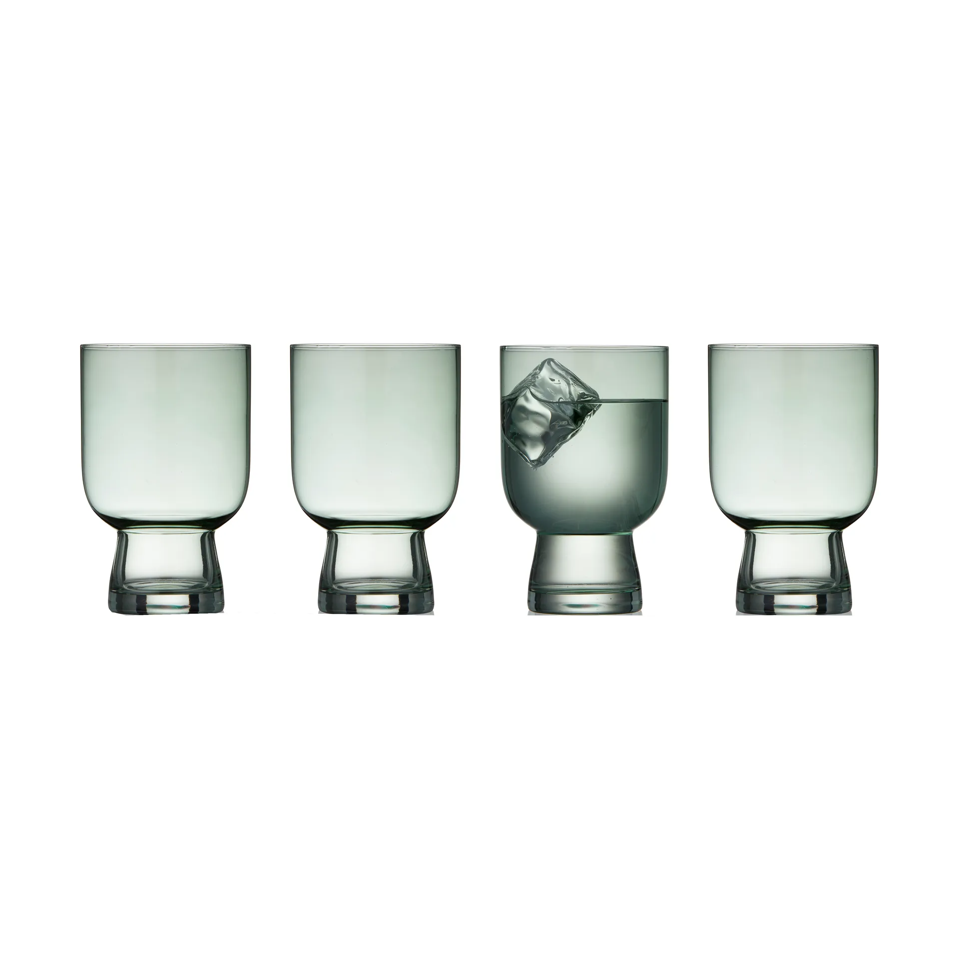 Sorrento waterglas 30 cl 4-pack, Groen Lyngby Glas