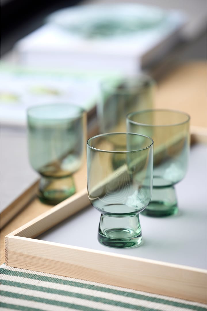 Sorrento waterglas 30 cl 4-pack, Groen Lyngby Glas
