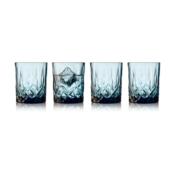 Sorrento whiskey glas 32 cl 4-pack - Blue - Lyngby Glas