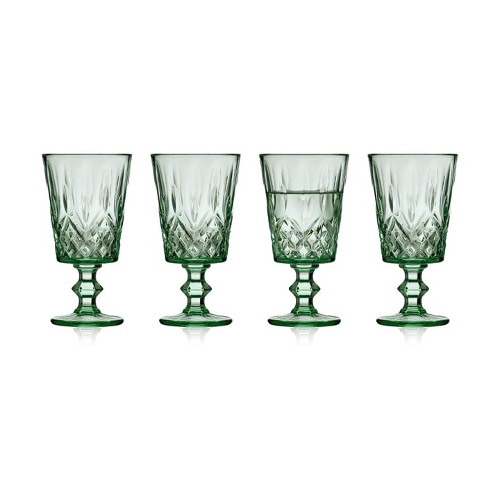 Sorrento wijnglazen 29 cl 4-pack - Groen - Lyngby Glas