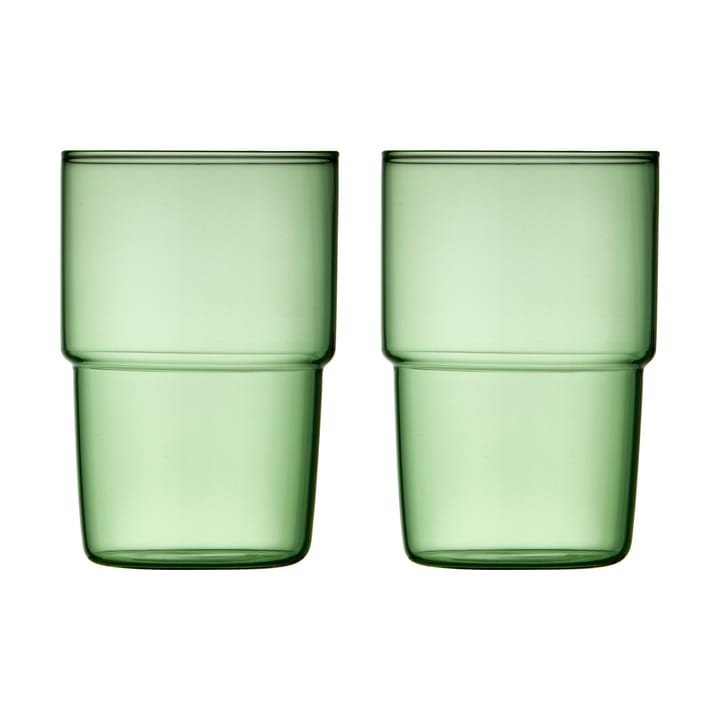Torino glas 40 cl 2-pack - Green - Lyngby Glas