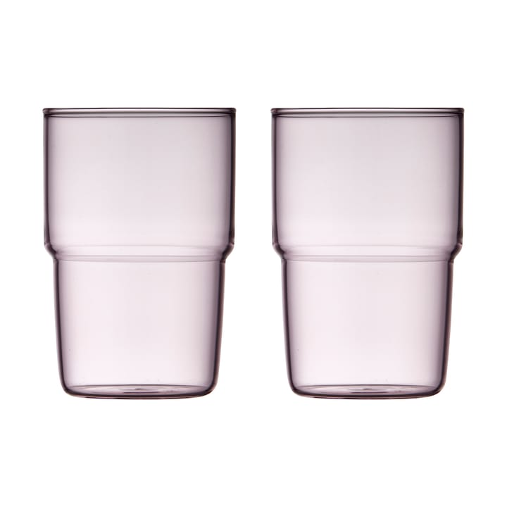 Torino glas 40 cl 2-pack - Pink - Lyngby Glas