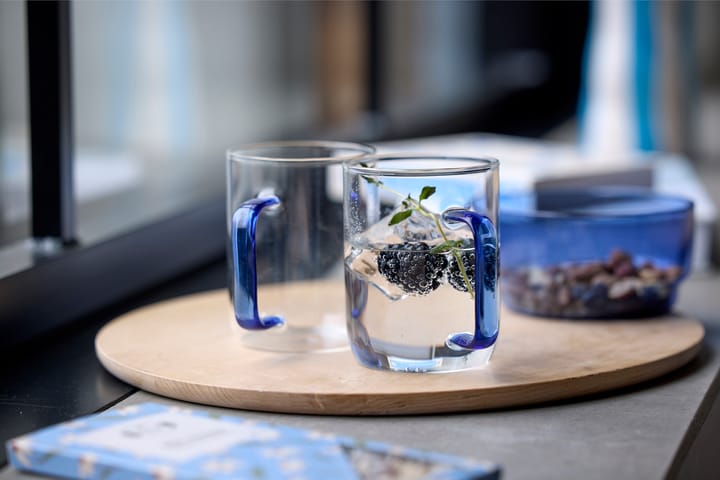 Torino glasbeker 40 cl, Blauw Lyngby Glas
