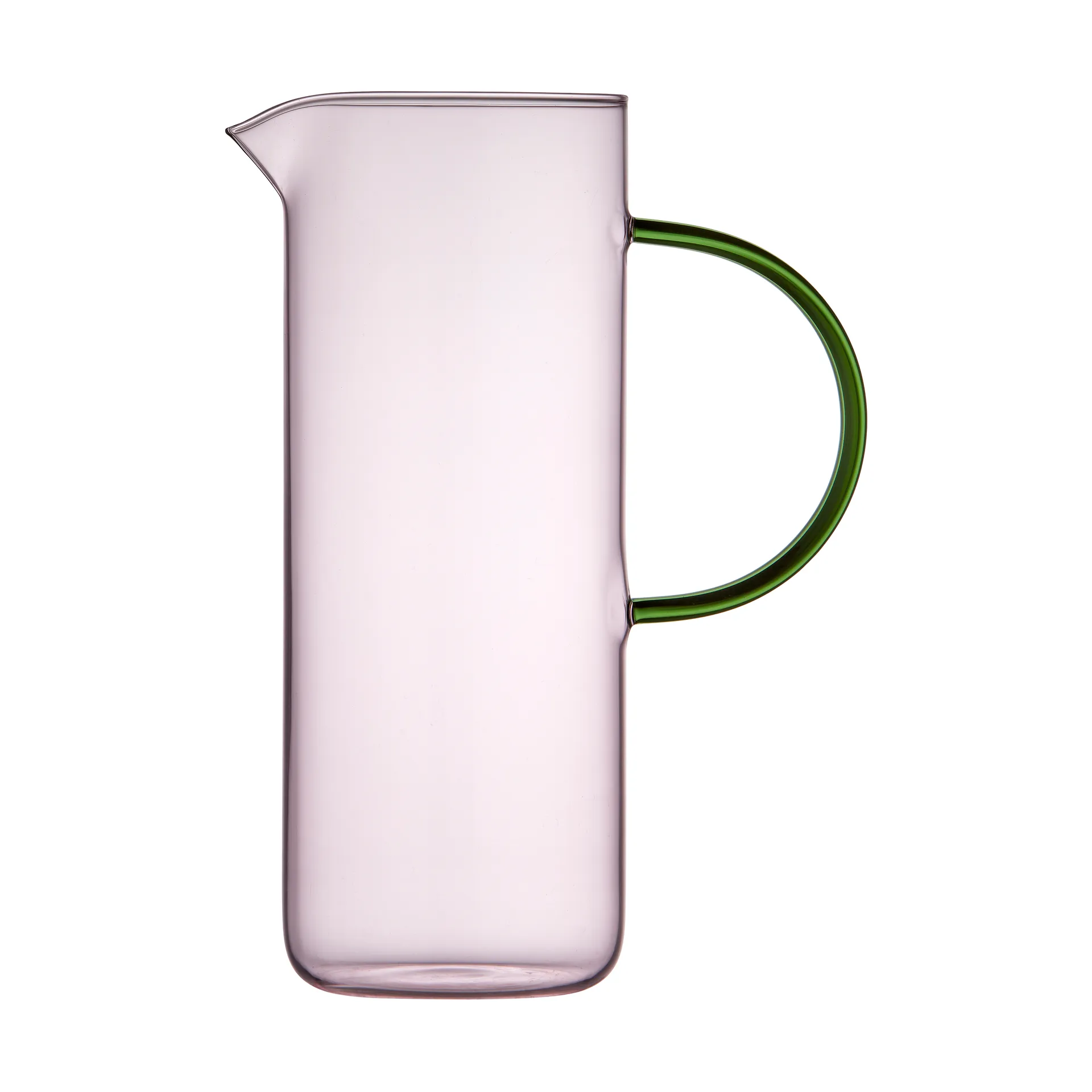 Torino glazen kan 1,1 l, Pink-green Lyngby Glas
