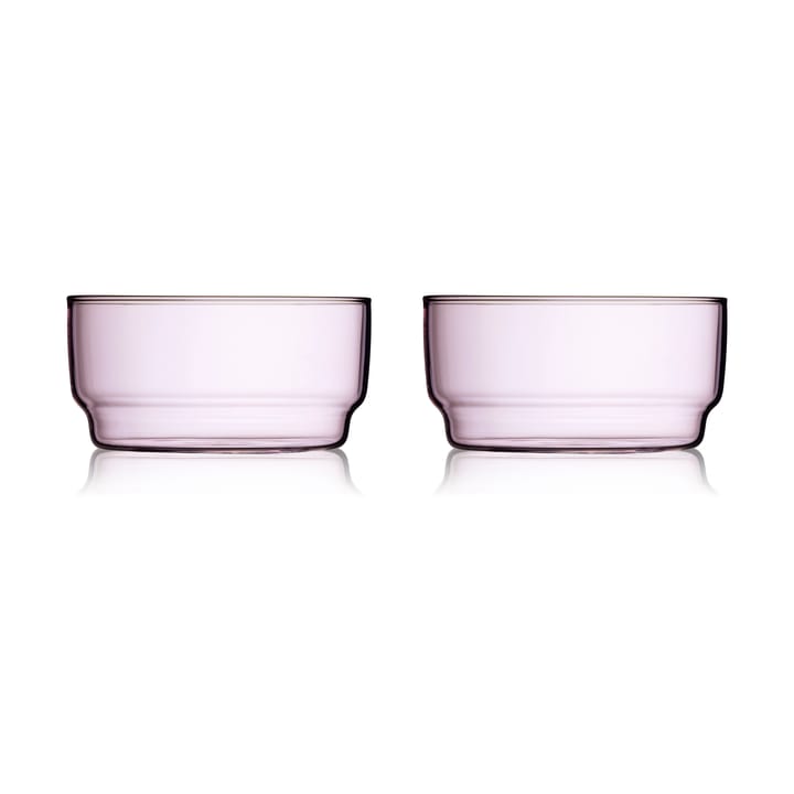 Torino schaal 50 cl 2-pack - Roze - Lyngby Glas