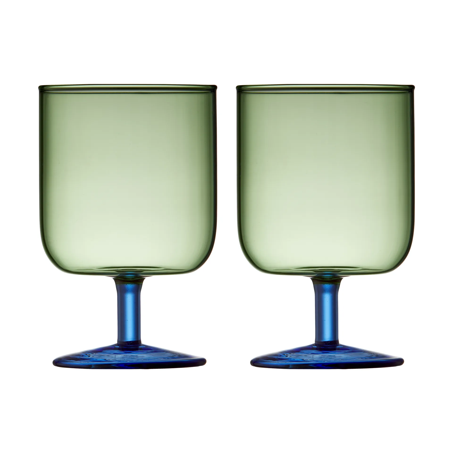 Torino wijnglas 30 cl 2-pack, Green-blue Lyngby Glas