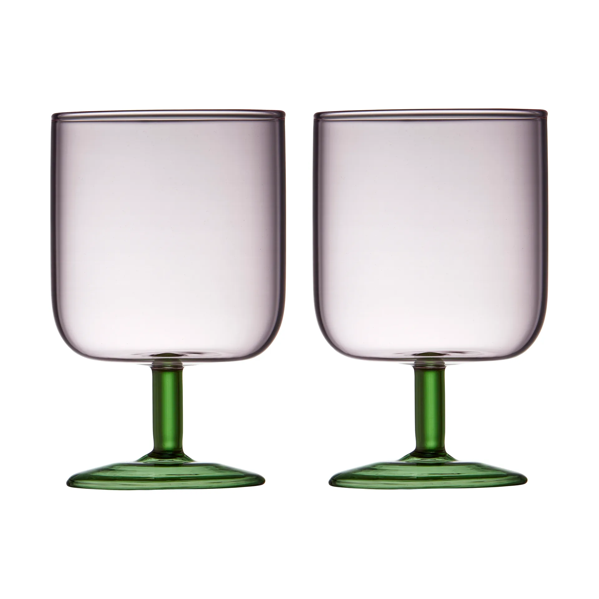 Torino wijnglas 30 cl 2-pack, Pink-green Lyngby Glas