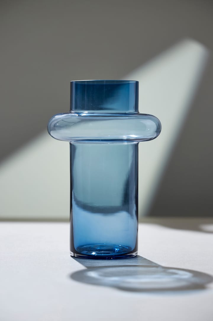 Tube vaas glas 40 cm - Blauw - Lyngby Glas
