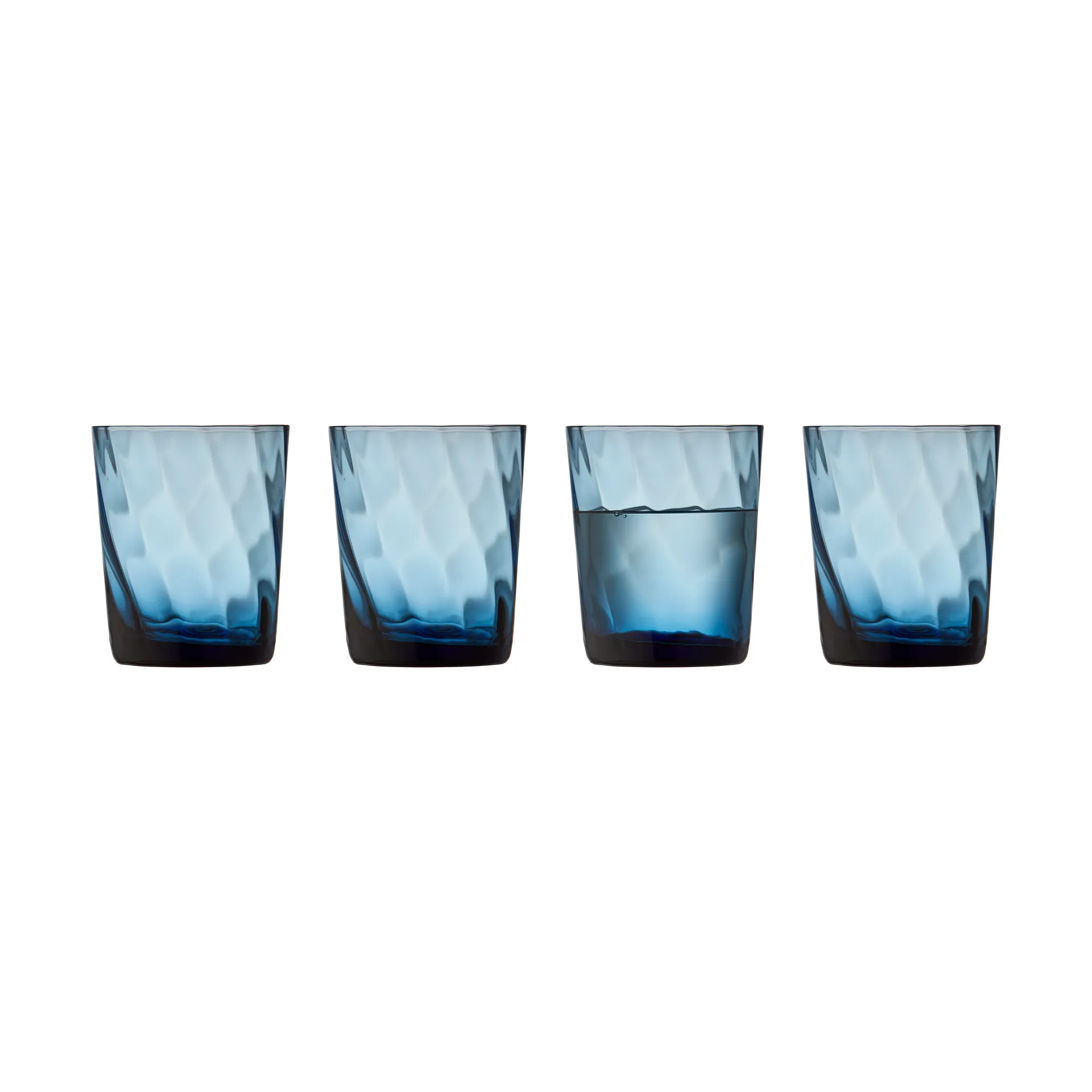 Vienna waterglas 30 cl 4-pack, Blue Lyngby Glas