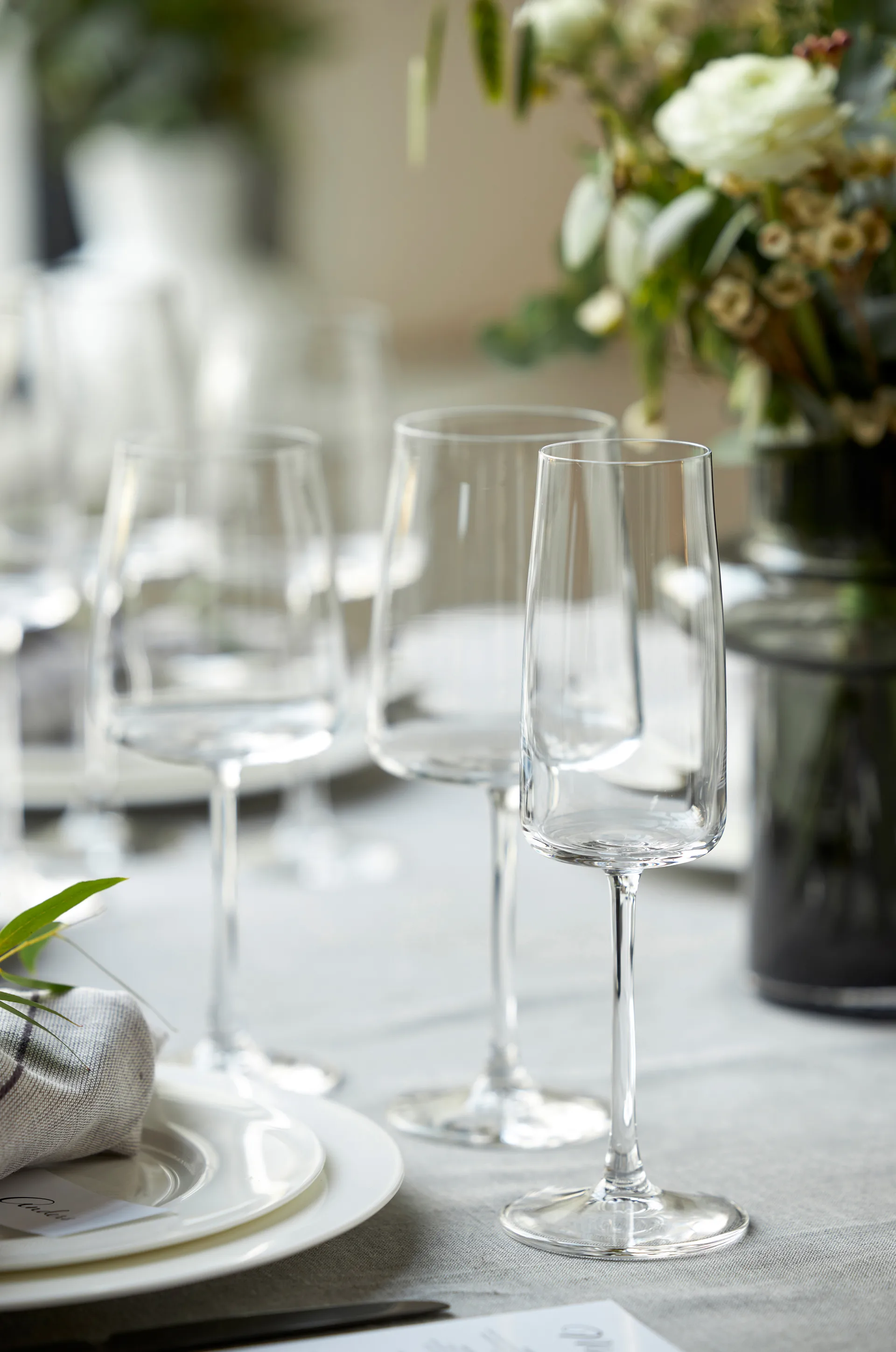 Zero champagneglas 30 cl 4-pack, Kristal Lyngby Glas