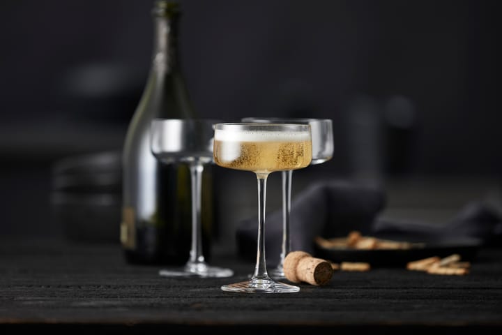 Zero champagneglas coupe 26 cl 4-pack, Kristal Lyngby Glas