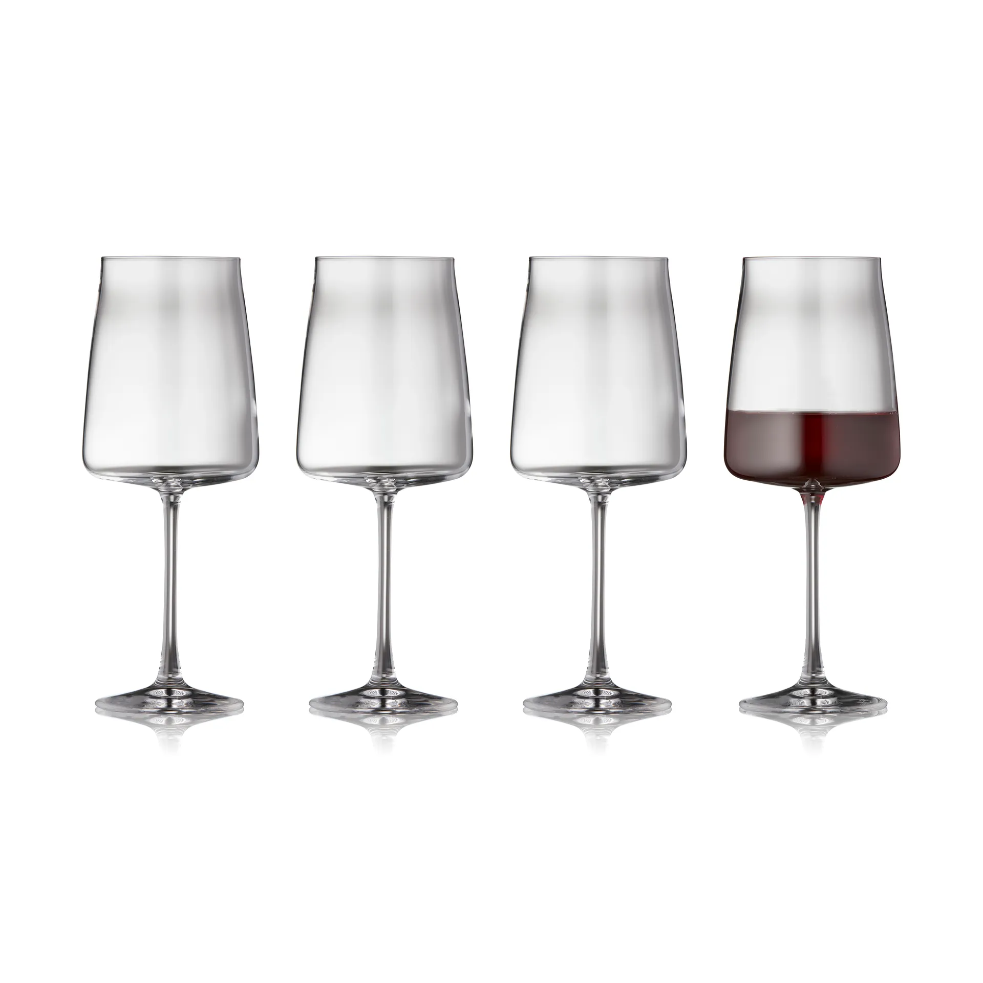 Zero rodewijnglas 54 cl 4-pack, Kristal Lyngby Glas