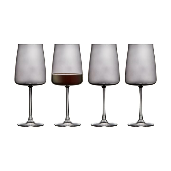 Zero rodewijnglas 54 cl 4-pack - Smoke - Lyngby Glas