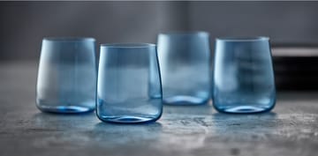 Zero waterglas 42 cl 4-pack - Blue - Lyngby Glas