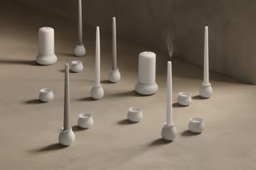 Curve blokkaarshouder Ø11 cm - Wit - Lyngby Porcelæn