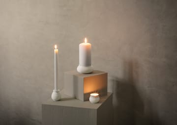 Curve blokkaarshouder Ø11 cm - Wit - Lyngby Porcelæn