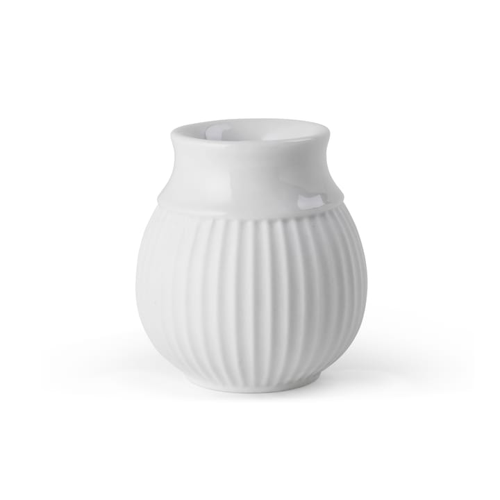 Curve kandelaar 7 cm - Wit - Lyngby Porcelæn