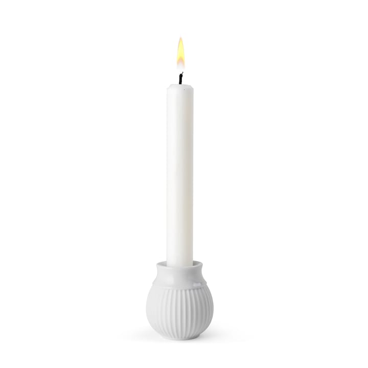 Curve kandelaar 7 cm, Wit Lyngby Porcelæn