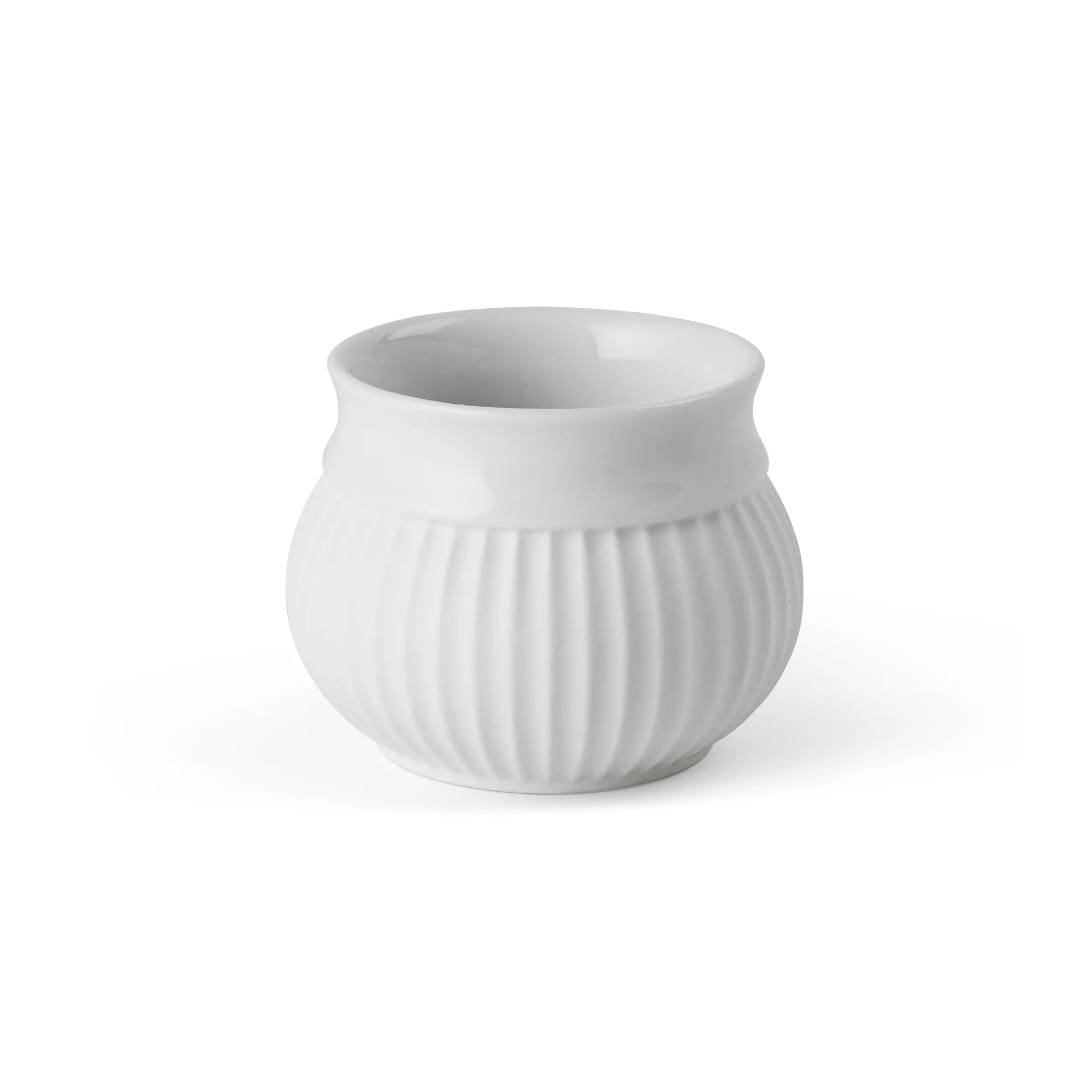Curve waxinelichtjeshouder Ø6,5 cm, Wit Lyngby Porcelæn