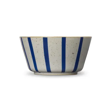 DAN-ILD stroken kom Ø13 cm - Blauw - Lyngby Porcelæn