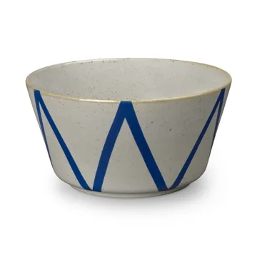 DAN-ILD zigzag kom Ø21 cm - Blauw - Lyngby Porcelæn