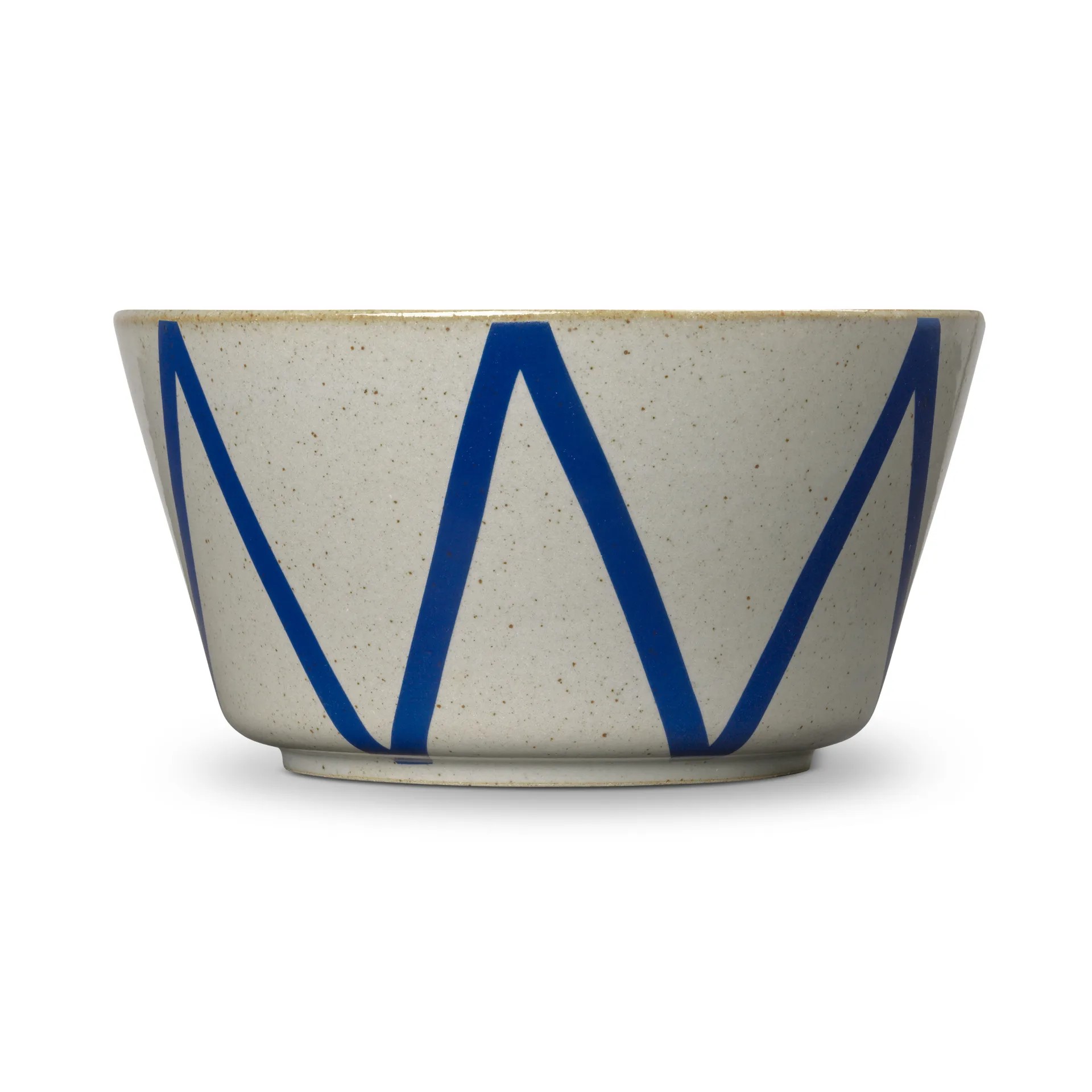 DAN-ILD zigzag kom Ø21 cm, Blauw Lyngby Porcelæn