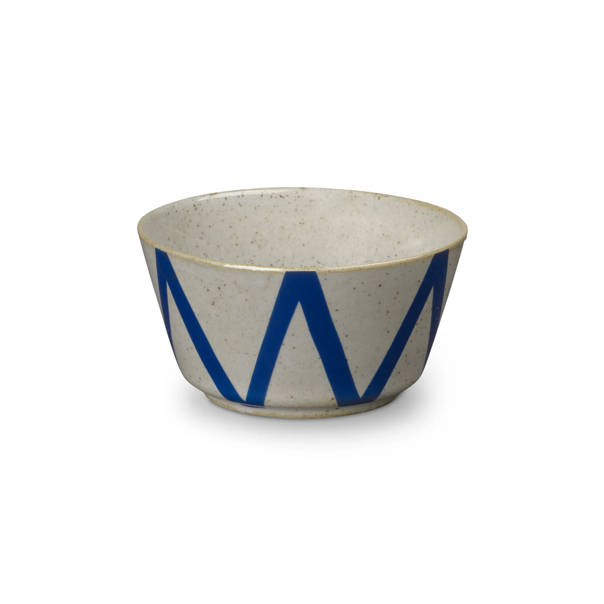 DAN-ILD zigzag kom Ø9 cm, Blauw Lyngby Porcelæn
