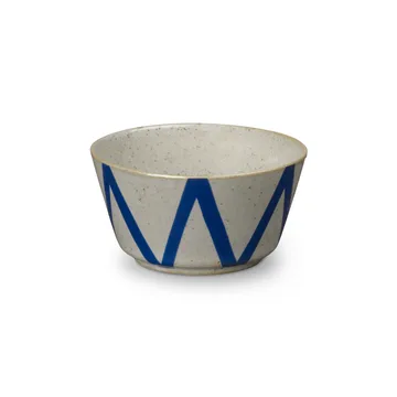 DAN-ILD zigzag kom Ø9 cm - Blauw - Lyngby Porcelæn