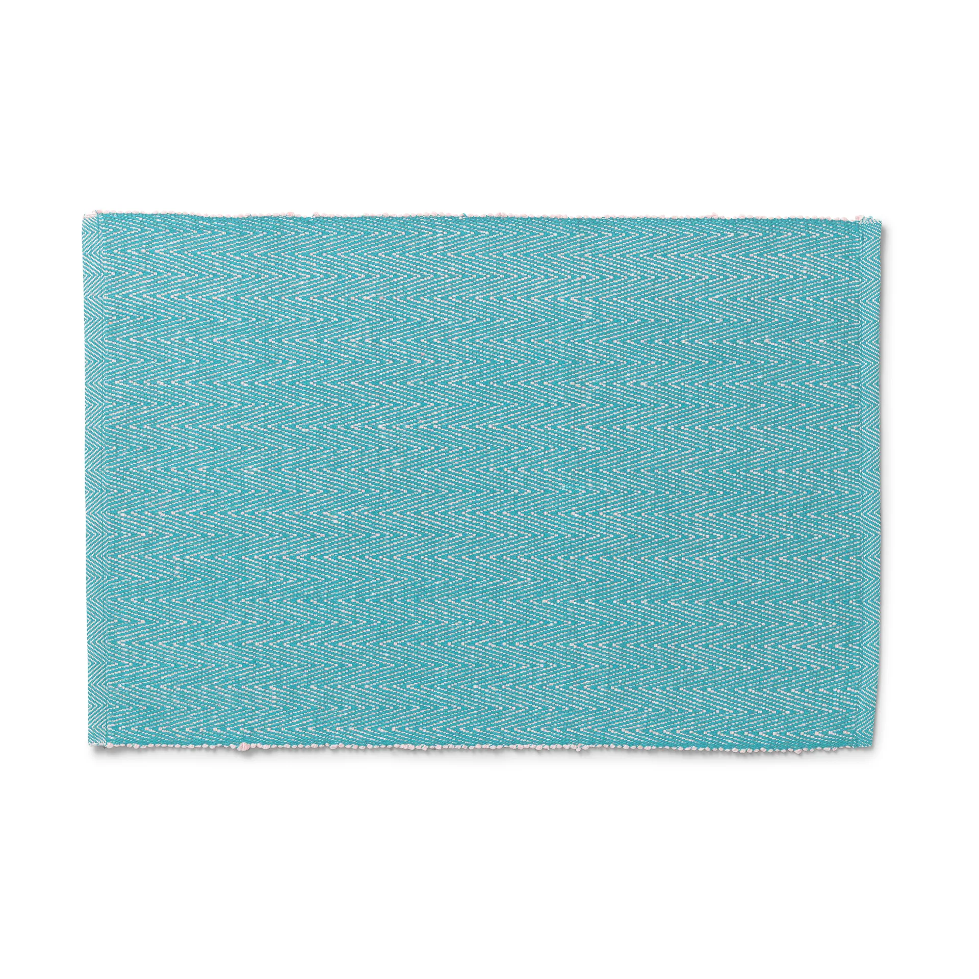 Herringbone placemat 30x43 cm, Turkoois Lyngby Porcelæn