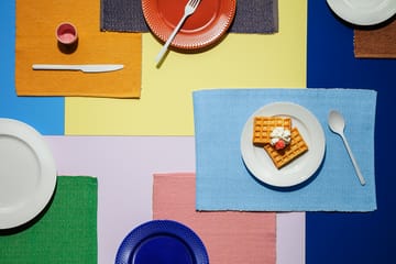 Herringbone placemat 30x43 cm - Turkoois - Lyngby Porcelæn