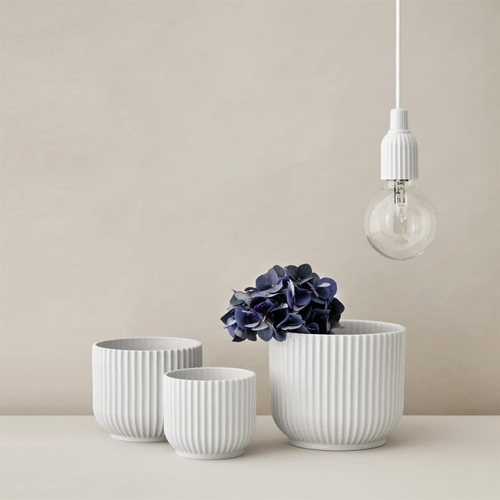 Lyngby bloempot wit, Ø11,5 cm Lyngby Porcelæn