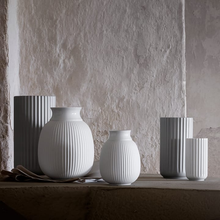Lyngby Curve vaas 12 cm, Wit Lyngby Porcelæn