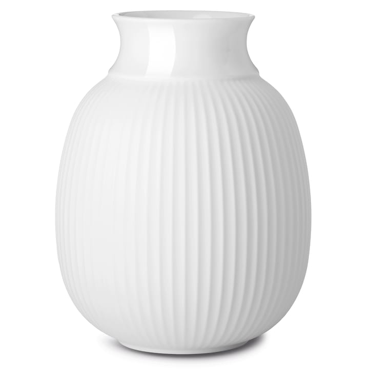 Lyngby Curve vaas 17,5 cm, Wit Lyngby Porcelæn