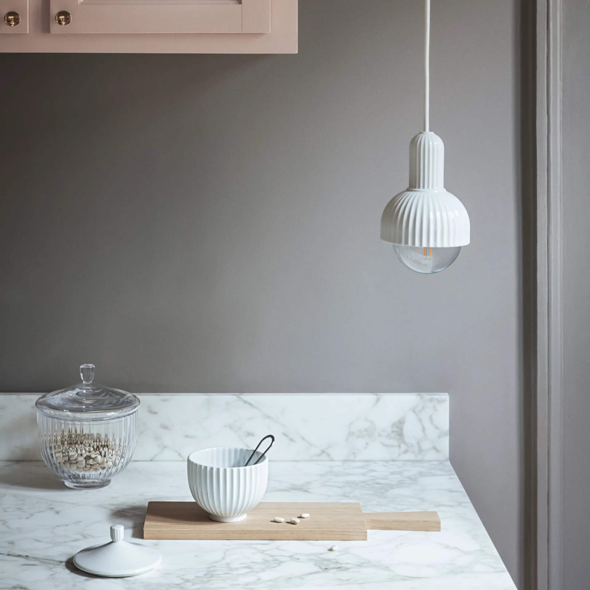 Lyngby hanglamp, wit Lyngby Porcelæn
