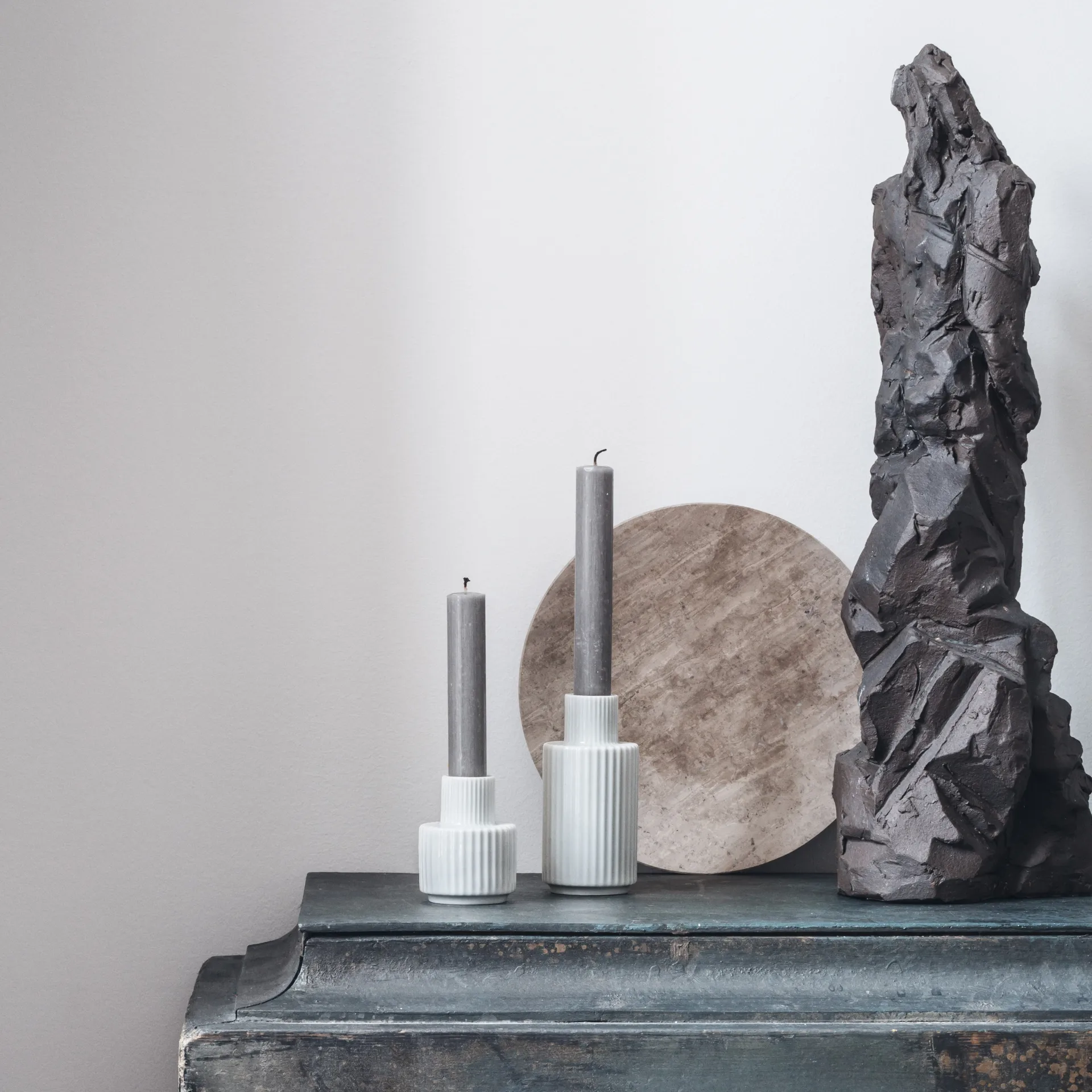 Lyngby kandelaar wit, 11 cm. Lyngby Porcelæn