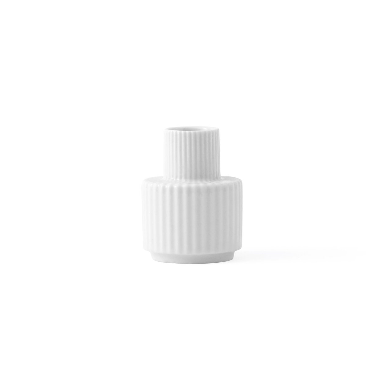 Lyngby Porcelæn Lyngby kandelaar wit 7 cm. | Scandinavisch Interieur | Kandelaars | Wit
