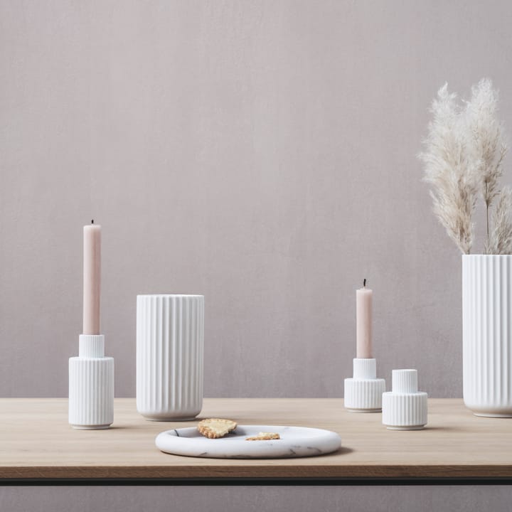 Lyngby kandelaar wit, 7 cm. Lyngby Porcelæn