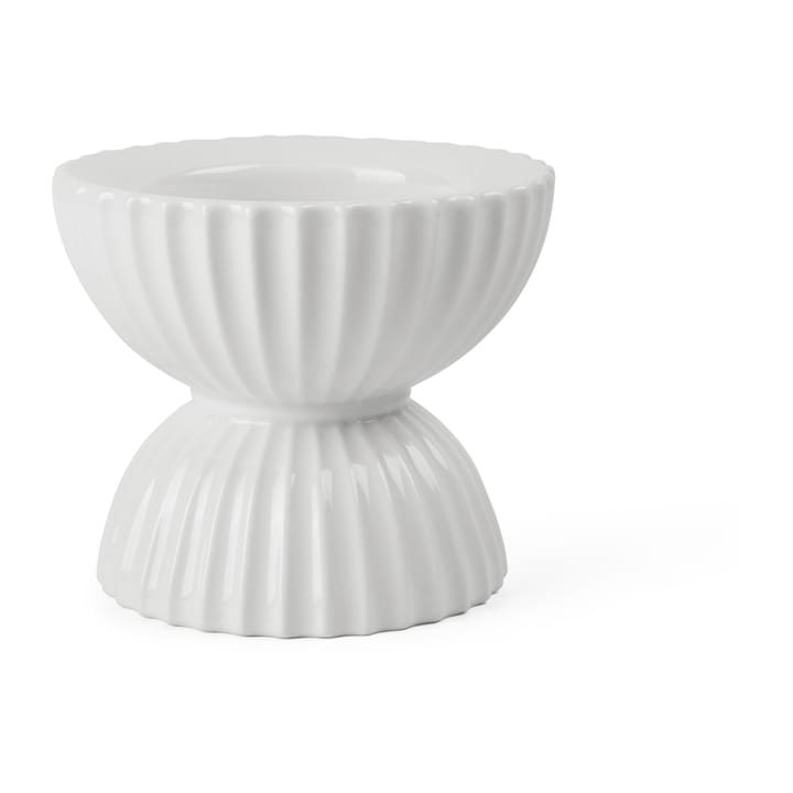 Lyngby Tura blokkandelaar Ø11,5 cm - Wit - Lyngby Porcelæn