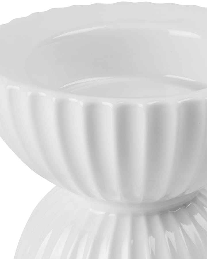 Lyngby Tura blokkandelaar Ø11,5 cm, Wit Lyngby Porcelæn